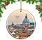 Weekino Rom, Italien Weihnachtsdekoration Christbaumkugel Hängender Weihnachtsbaum Anhänger Dekor City Travel Souvenir Collection Porzellan 2,85 Zoll
