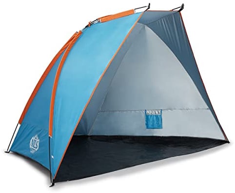 Spokey Sonnensegel für Strand 120 x 260 cm XXL Pop-Up Zelt Wurfzelt