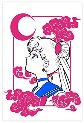 Anime-Poster Sailor Moon 2, Leinwandposter, Schlafzimmer, Dekoration, Sport, Landschaft, Büro, Raumdekoration, Geschenk, 40 x 60 cm, ohne Rahmen