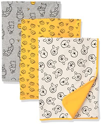 Amazon Essentials Disney | Marvel | Star Wars Unisex Baby Wickeltücher, 3er-Pack, 3er-pack Winnie Puuh Oh Bother, Einheitsgröße