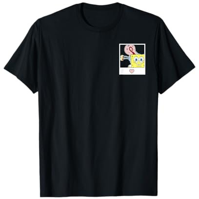 SpongeBob SquarePants Happy Polaroid Pocket Front & Back T-Shirt