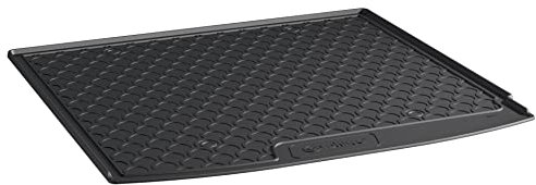 AROBA GL1564 Design Kofferraumwanne kompatibel mit Renault Megane Conquest ab BJ. 3.2021> für variablen Ladeboden Oben Kofferraummatte passgenau erhöhter Rand schwarz