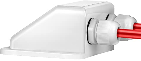 NUOOO Solaire Passe-Toit Solar Presse-étoupe D'entrée de Double Passe Câbles en ABS Solaire Boîte de Câble pour Caravane Bateau Camping Car