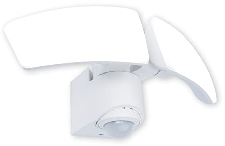 LED-Außenwandleuchte ARTICA, App steuerbare Wandleuchte, moderne Außenlampe in Weiß, verstellbare Fluter-Köpfe, dimmbare Außenleuchte, einstellbare Weißtöne, kompatibel mit Google Assistent & Alexa…