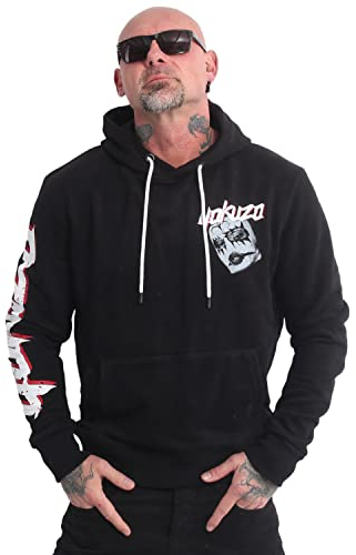 Yakuza Herren Bad Bitx Kapuzenpullover, Schwarz, 3XL