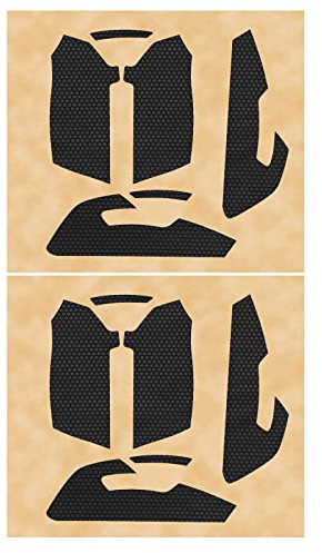 Be In Your Mind 2 Set Non-slip Stickers Replacement Compatible with Razer Viper Mini Ultralight Wireless Gaming Mouse TPEE Mouse Anti-Slip Stickers Black