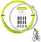 Bicycle Gear Cable Kit, Bike Gear Cable Rear Gear Cable Mountain Bike Universal Bicycle Shift Cable Set with Front Rear Accessory for Mountain & Road Bike Bicycle Change Cable with Housing (Green)