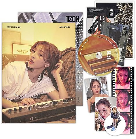 JIHYO - 1st Mini Album [ZONE] (O Ver.) Photobook + CD-R + Photocard + Message Postcard + Interview Minibook + Bookmark + Lyrics Sticker Pack + Folded Poster + Photo Film + Poster + 2 Extra Photocards