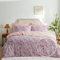Freyamy Bohème Housse de Couette 240x260cm+2 Taie d'oreiller 65x65cm Rose Vintage Fleurie Floral Parure de lit 2 Personnes Adulte Fille Sets de Housse Couette en Microfibre avec Fermeture Éclair