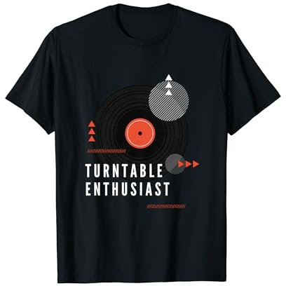 Turntable Enthusiast Retro Kostüm für Turntablists Vinyl DJ T-Shirt