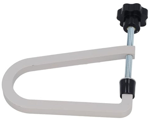Acoustic Guitar Bridge Clamp, Cast Steel Deep Throat U Clamp Folk Guitar Repair Tool for Luthiers (R258 Gray)
