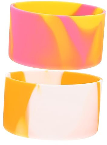 HANABASS 3sets Cup Lids Leak Proof Boot Multipurpose Bottle Boot for Camping Silicone Sleeve 2pcs*3