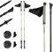 KADVA Bâtons de Marche Nordique Nordic Walking HALNA Couleur Vert avec Taille Réglable 84-135 cm Système de Blocage Rapide Quick Lock pour Un Blocage Stable et Sécurisée