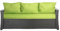 Setgarden® Bankauflage - Outdoor sitzkissen für Gartenbank für polyrattan- Polster Auflage Outdoor - Bankpolster Auflage für Hollywoodschaukel Rattan Sitzbank (Limette, 140x60x50cm)