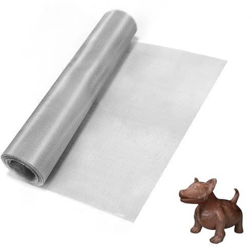 CEIJE Sculpting Mesh 13 Inch by 16.4 Foot, Moldable Aluminum Mesh for Arts and Craft, Aluminum Wire Mesh Roll, Craft Mesh for DIY Projects