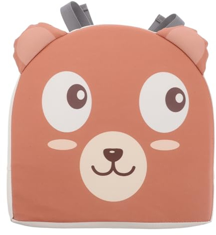 Kindersitzkissen mit Cartoon Design, Atmungsaktiv, und Fest | PU Leder und Schaumstoff, Rosa Ausführung, Vielseitig Nutzbar, für Kinder und Babys