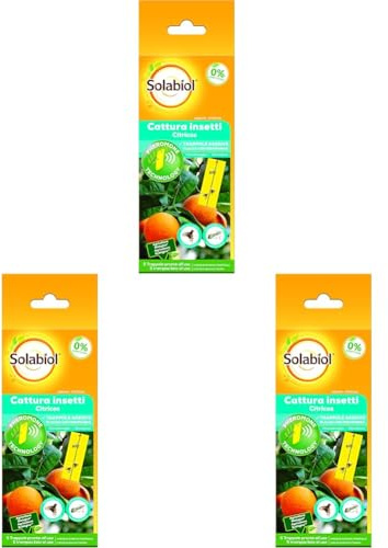Solabiol - Insecticida para plagas de cítricos, placas con feromonas, 5 placas (Paquete de 3)