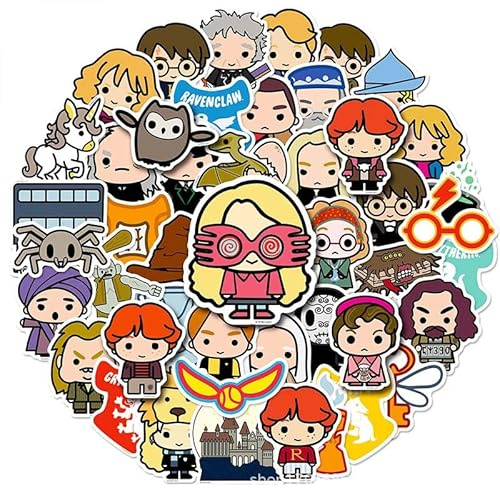 Potter Stickers Pack 50 PCS |Stickers for Car,Laptop,Water Bottles,Stickers for Teens Cute Vinyl Decals