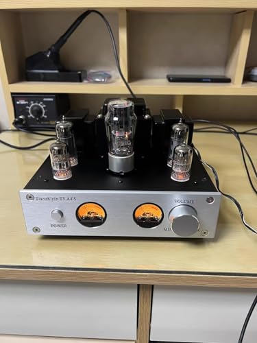 Amplificador de Válvulas TY A-05, Estéreo Hi-Fi de Clase A de un Solo Extremo 6P1, Bluetooth 5.0, Medidor VU, Amplificador Integrado