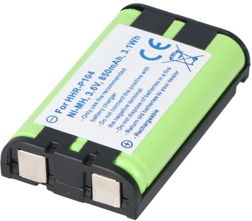 Akku kompatibel mit Panasonic KX-TG2302B, Panasonic KX-TG2312, HHR-P104