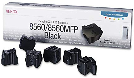 Xerox 108R00727 Solid Ink Stick, 6800 Page-Yield, 6/Box, Black