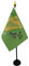 AZ FLAG - Tischflagge Irland Erin Go Bragh - 15x10 cm Goldene Splitze - Erin Go Braugh Tischfahne 10 x 15 Cm - Flaggen