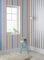 Superfresco Easy Silver/White Metallic Stripe Luxurious Touch - Paste The Wall - Stripe Texture Design - White/Silver Wallpaper - Suitable for Any Room - Feature or 4 Wall Design