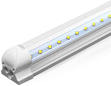 OUBO [Premium 135lm/W 60cm LED Leuchtstoffröhre komplett Set mit Fassung Neutralweiss 4000K 10W 1350lm Lichtleiste T8 Tube mit klarer Deck