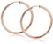 MATERIA Riesen Creolen Rosegold Damen gross I Frauen Mädchen Ohrringe Silber 925 Creole rose rot gold vergoldet XXL 58mm dünn #SO-365