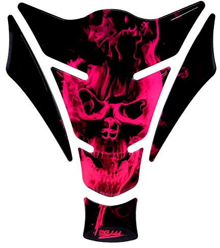 BIKE-label Tankpad Lackschutz Aufkleber für Motorrad Tanks Neon Pink 502590