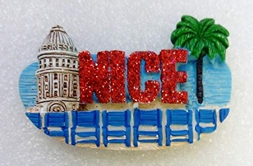 IDELLIA Magnet aus Kunstharz Nice oder Monaco-Monte Carlo