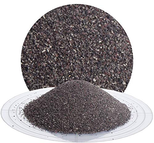 Schicker Mineral Normalkorund FeSi Strahlmittel 0,50-1,00 mm 25 kg | Eisenhaltiges, robustes Mehrwegstrahlmittel aus Aluminiumoxid zur stark abrasiven Oberflächenbehandlung, mineralisch