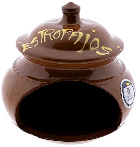 CÉRAMIQUE RAMBLEGNE | Tampon à récurer dans la boue rouge | Organisateur de cuisine | Porte-éponge | 100 % décoré à la main | 13 x 13 x 14 cm