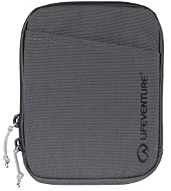 Lifeventure RFiD-Schutz Reiseetui Brieftasche - Kompakte Aufbewahrung, Reisegeldbörse, umweltfreundliches, recycelbares Material (Grau)