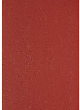 100 PREMIUM Einbanddeckel Lederstruktur A4, 240g/m², 297 x 210 mm, Rückenkarton (Rot)