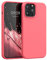 kwmobile Carcasa Compatible con Apple iPhone 13 Pro MAX Funda - Case TPU y Silicona antigolpes - Apto Carga inalámbrica - Coral neón