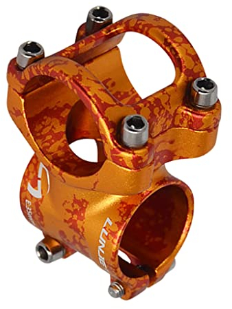 SM SunniMix MTB Vorbau Mountainbike Vorbau 31,8 35mm kurzer Lenkervorbau für die meisten Fahrräder, Fixed Gear, Downhill Bike, Bahnrad, BMX, Radfahren, Orange