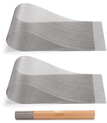 2PACK Stainless Steel Fine Woven Wire Mesh Roll Screen Sheet,Metal Air Vent Mesh 13X40,door window inserts/Fly Covers for Food/Squirrel Fan/Rv Screen Door Protector/Chicken Fence,30 Mesh Easy to Cut