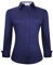 Alex Vando Womens Dress Shirts Wrinkle Free Regular Fit Long Sleeve Stretch Work Shirt, Navy, M