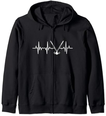 Feldhockey Herzschlag Hockey für Feldhockeyspieler Kapuzenjacke