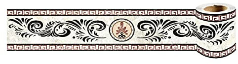 Dostear Frises Papier Peint Texture Noire 10cm X 240cm Moulure Murale Autocollant Murals Adhesif Murale Plinthe Adhesive Pvc