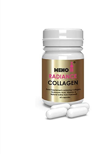 Meno® Radiance 3000mg Marine Collagen Hyaluronic Acid Complex 60 Capsules for 2 Months Supply.