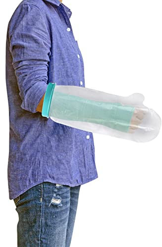 Waterproof Cast Cover Arm, Waterproof Arm Cover for Shower, Waterproof Cast Cover Arm Adult, Plaster Cast Waterproof Cover Arm for Bandages, Plasters, Waterproof Hand Cover for Shower, for Adult, Kids