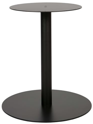 WOOOD Tablo Runder Tischbeine Kd Metall Matteschwarz - Tischgestell Tablo Esstisch - 73x64x64 cm
