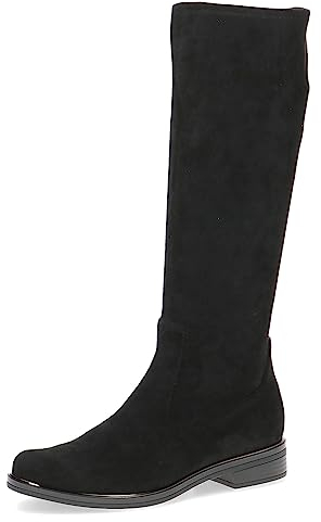 CAPRICE 9-25512-41, Stivali piatti Donna, Nero (Black Stretch), 42 EU
