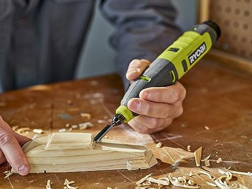 RYOBI USB Lithium Power Carver Wood Carving Kit with 2.0 Ah USB Lithium Battery and Charging Cable