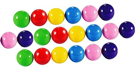 TOYANDONA 40 Unterhaltungsbälle Bierspielbälle Bingo-Pong-Ball -Pong-Ball Gefüllter Nummerierte Farbige - Gefüllter - Lotto-