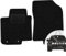 moto-MOLTICO Vorne Fußmatten Auto Velours Autoteppiche Schwarz Automatten Set 2-teilig passend für Hyundai i20 II III 2015-2020