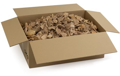 Moritz Räucherchips Buche grob 5 kg – Smoker Kugelgrill Forelle Fisch Wurst | naturbelassenes Buchenholz, langes gleichmäßiges Glimmen, aromatischer Rauch, große Vorratspackung, made in Germany