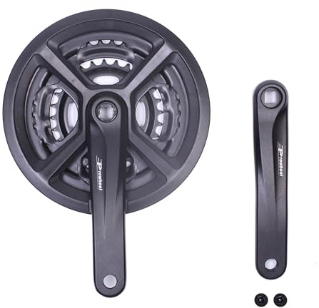 PROWHEEL Fahrrad-Kurbelgarnitur, 42-34-24T/48-38-28T für 3x6/7/8-Gang, Universal-Kurbel-Set, quadratisches Loch, 170 mm, Kurbelarm für Mountainbike